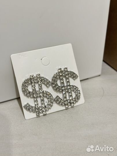 Сережки доллар