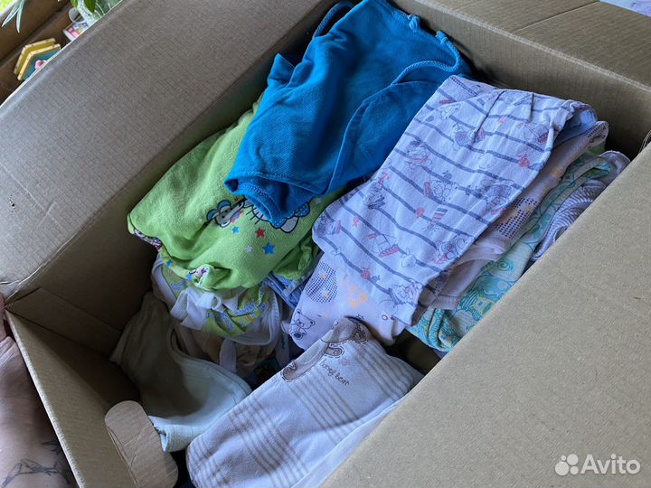 Вещи пакетом для мальчика 56-68 (коробка)