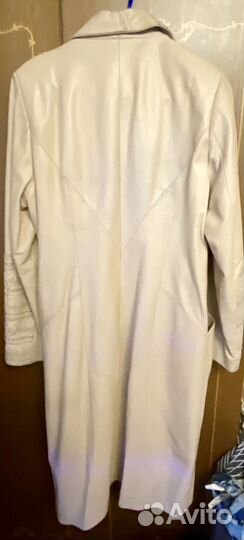 Кожаный плащ женский 46-48