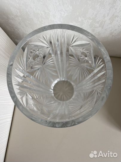Хрустальная ваза для цветов СССР