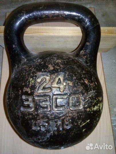 Гиря 24 кг СССР