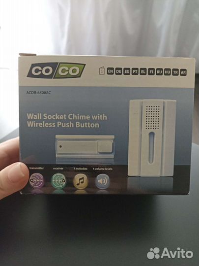 Звонок беспроводной acdb-6500AC CoCo новый