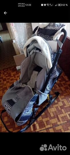 Коляска санки