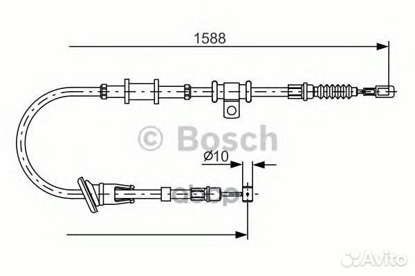 1 987 482 245 трос ручника задний левый Mitsub