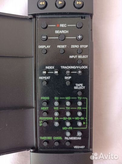 Пульт panasonic для видеомагнитофона