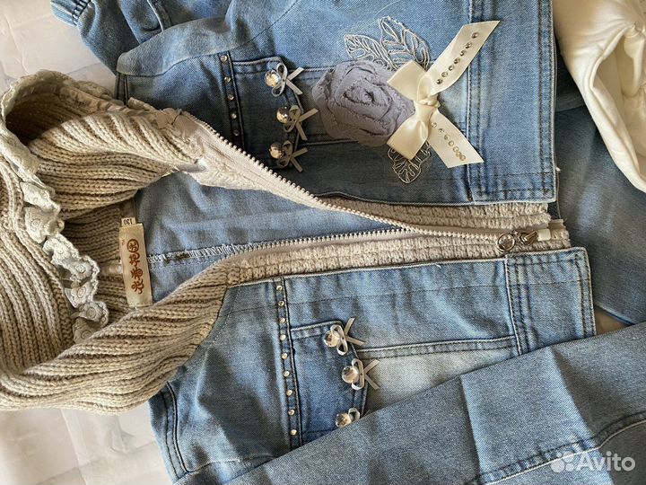 Костюм джинсы куртка футболка