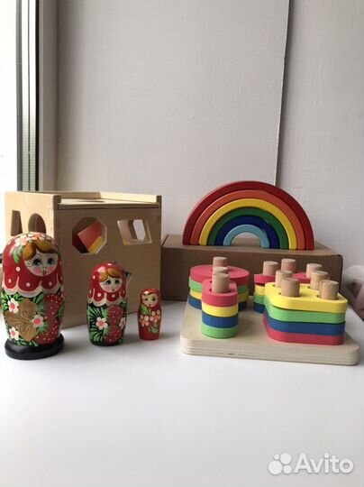 Развивающие деревянные игрушки от