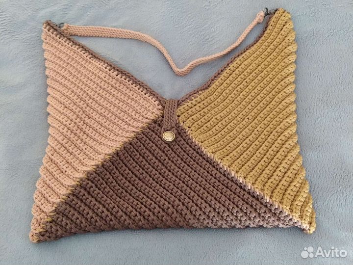 Cумка женская — шопер, вязаная. 2500