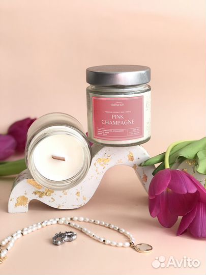 Свечи ароматические из кокосового воска