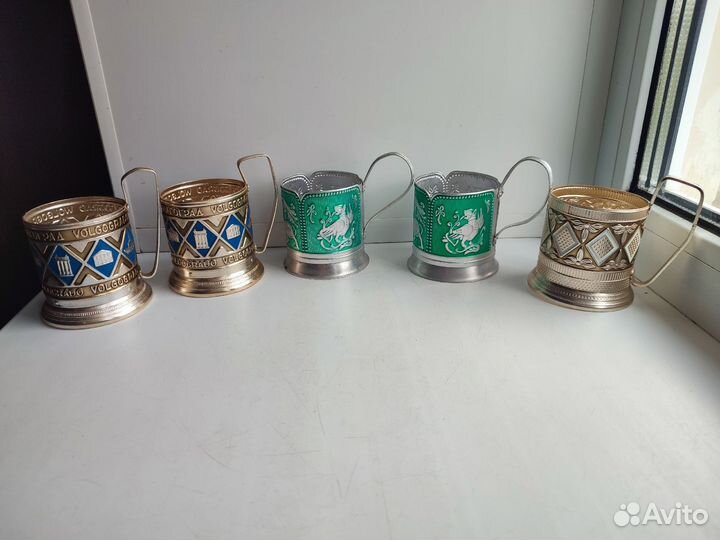 Подстаканники мельхиор, алюминий СССР
