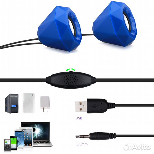 Колонки для пк Ice coorel X5 USB 2.0