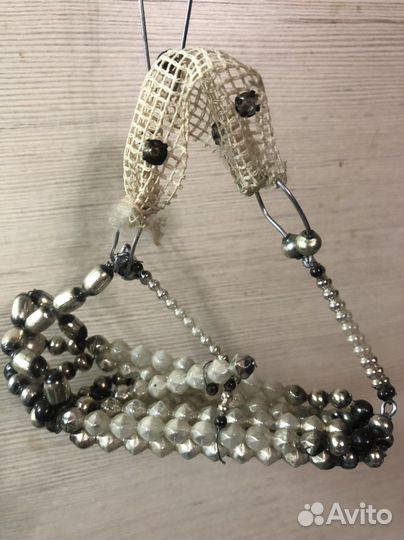 Елочные игрушки СССР стеклярус