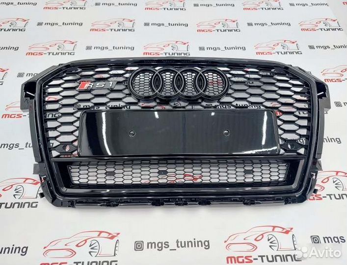 Решетка стиль RS1 #1 Audi A1 14-18 Ауди А1 рс1 8X