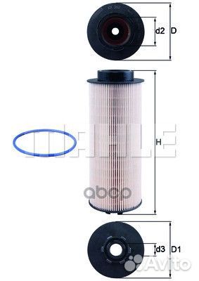 Фильтр топливный DAF XF 105 KX 262D Mahle/Knecht
