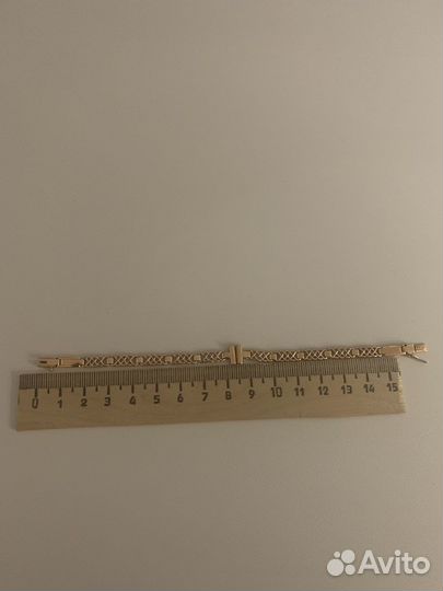 Золотой браслет для женских часов