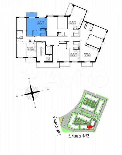 1-к. квартира, 32,9 м², 4/5 эт.