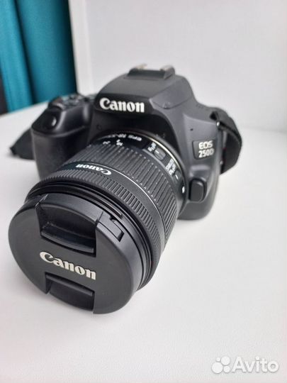 Фотоаппарат canon eos 250d/объектив 50mm в подарок