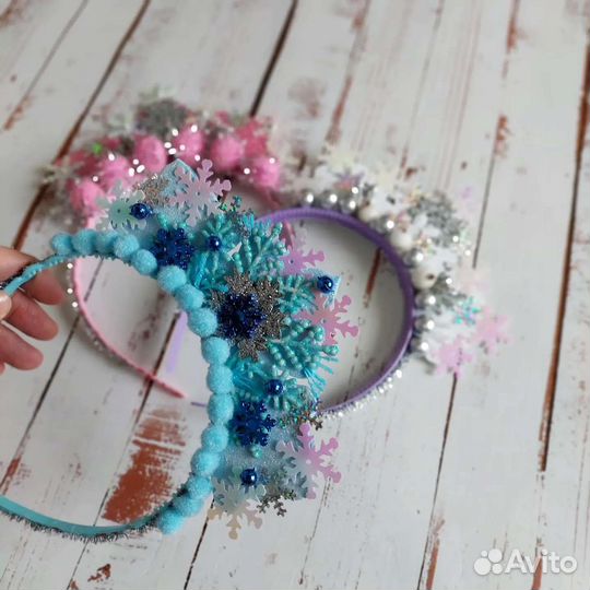 Ободок снежинка