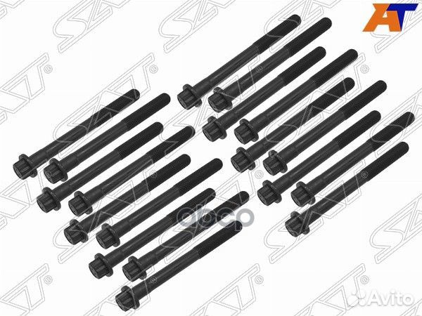 Комплект болтов ГБЦ toyota 1KZ (18 штук) ST-11