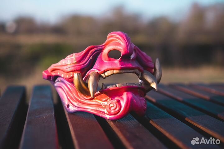 Японские маски они, ручная работа