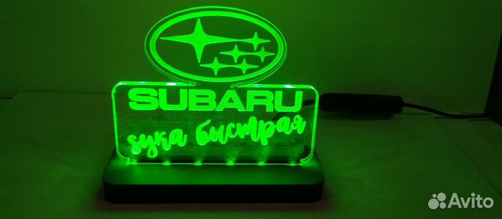 Продам сувенирную подсветку subaru, toyota, honda