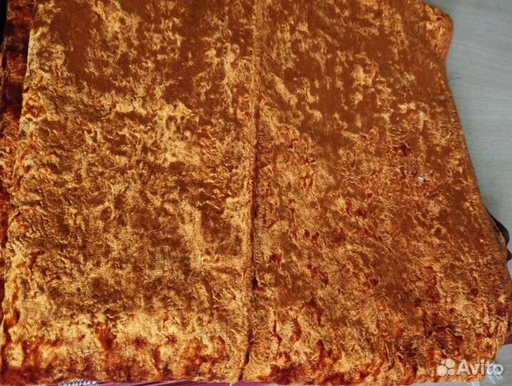 Плюш- коричьневыи-на хб из СССР