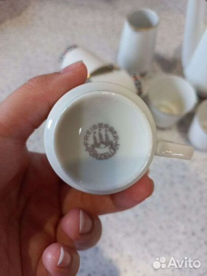 Кофейный сервиз гдр freiberger porzellain