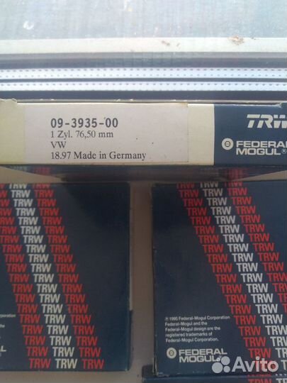 Поршневые кольца TRW 76,50 made in Germany