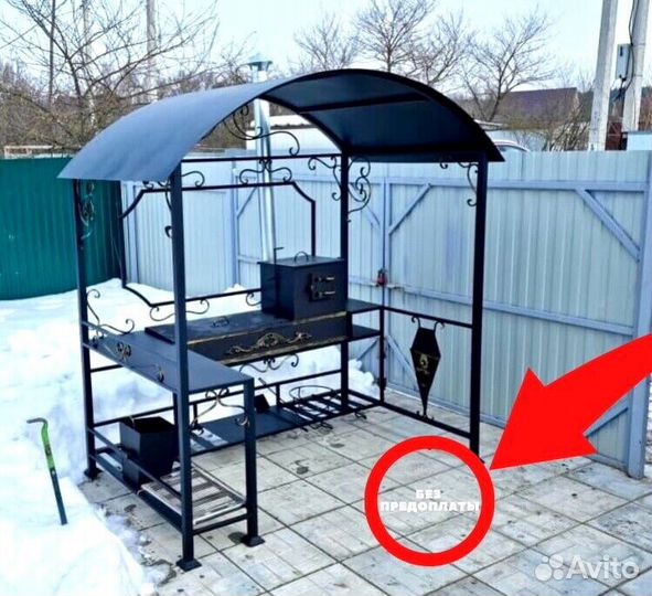 Беседка с мангалом