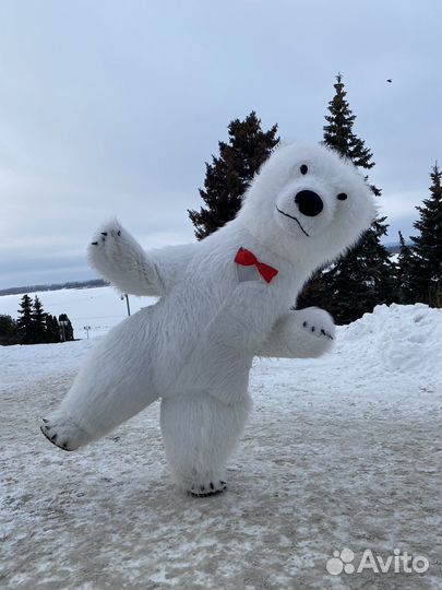 Ростовая кукла белый медведь