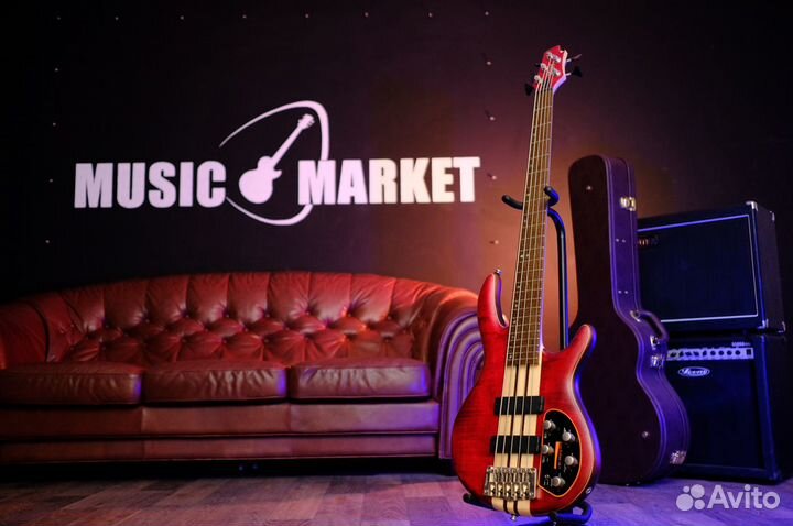 Бас гитара Cort 5 струнная (комплект)