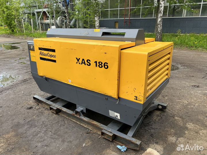 Дизельный компрессор Atlas Copco XAS186 б/у