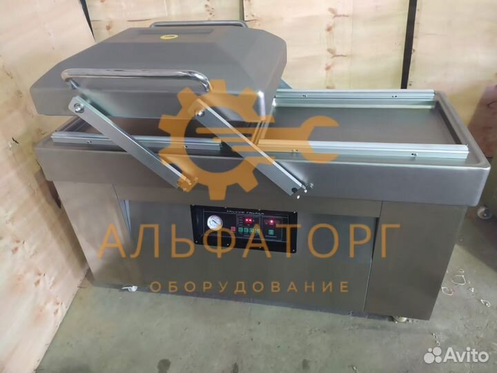 Двухкамерный вакуумный упаковщик DZQ-500/2SB газ