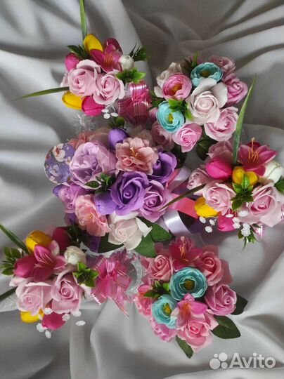 Мыльные цветы букет