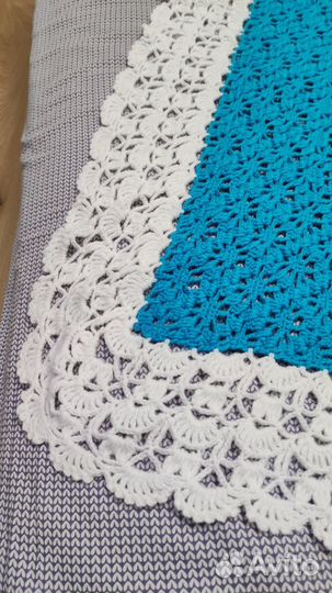 Детский ажурный плед/шаль для взрослых