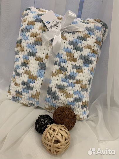 Плед вязаный