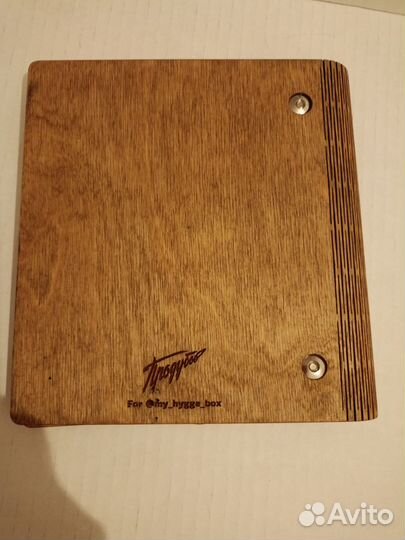 Блокнот Продубов деревянный с гибким корешком