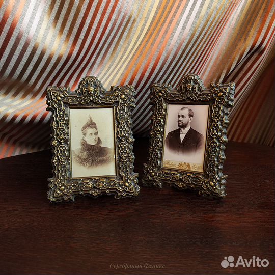 Антикварные бронзовые рамки