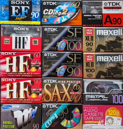 Аудио кассеты новые TDK Maxell Sony Basf Samsung