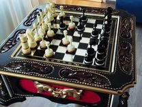 Шахматный стол ручной работы