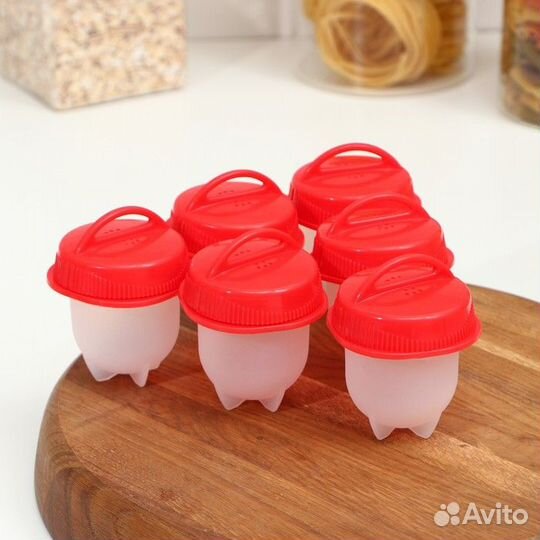 Набор контейнеров для варки яиц без скорлупы, 5 шт