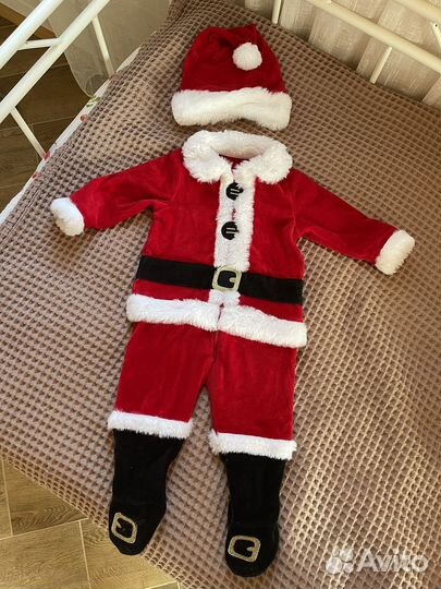 Детский костюм санты mothercare 80