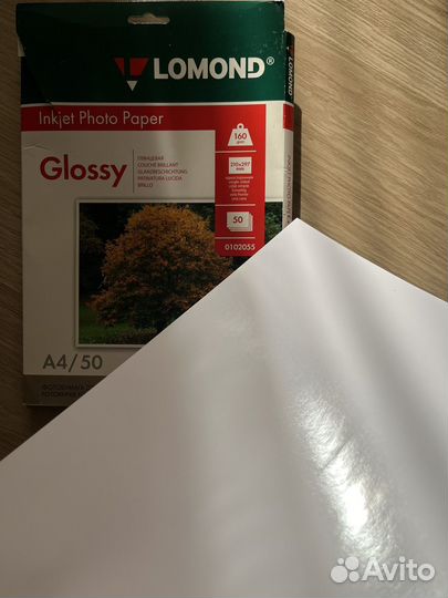 Фотобумага глянцевая glossy