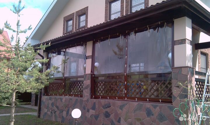 Мягкие окна из ткани пвх