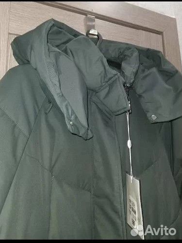 Пуховик женский длинный с капюшоном новый