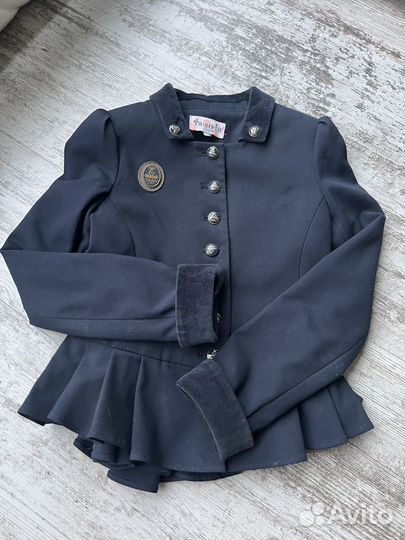 Пиджак Жакет школьная форма синий 122-134
