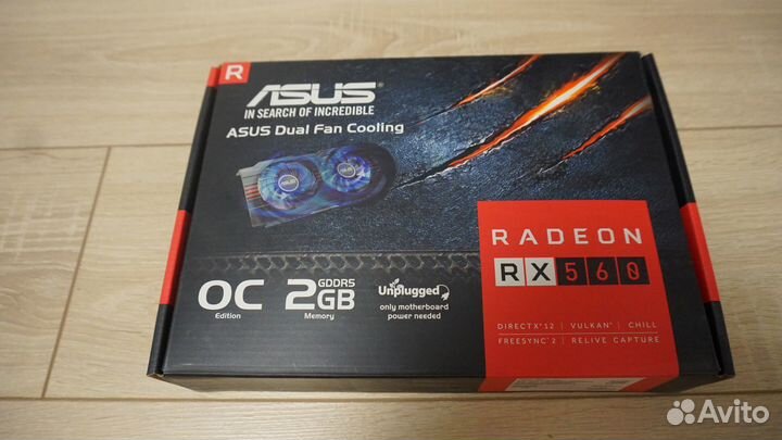 Видекарта Asus Radeon RX 560 2gb