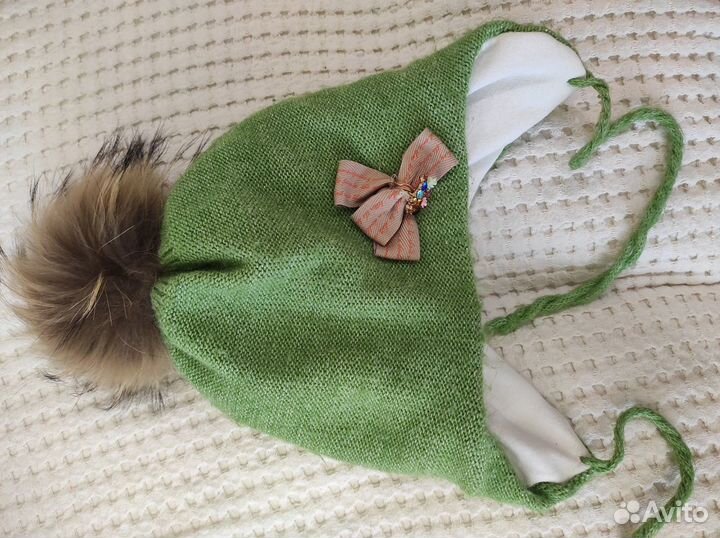 Шапка зимняя для девочки 50 52