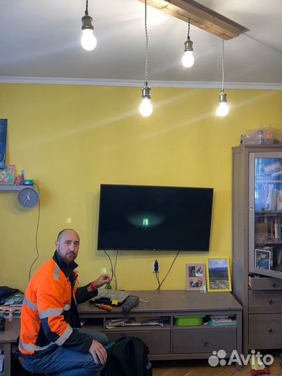 Настройка тв, Ремонт антенны,замена кабеля