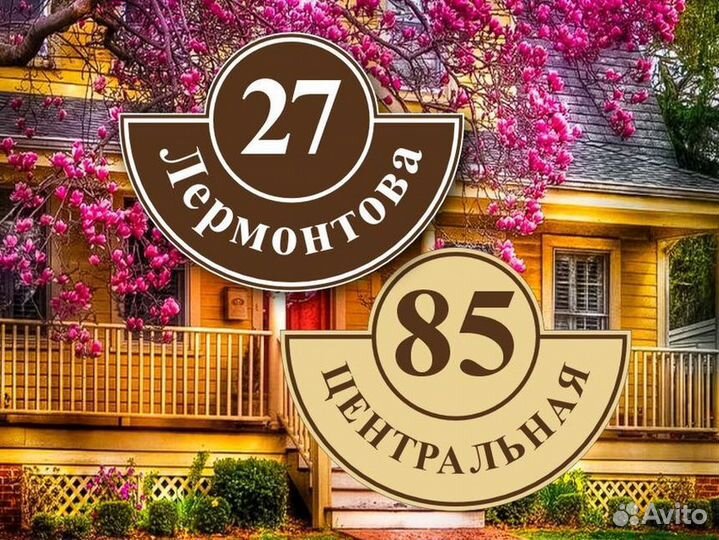 Адресные таблички из металла